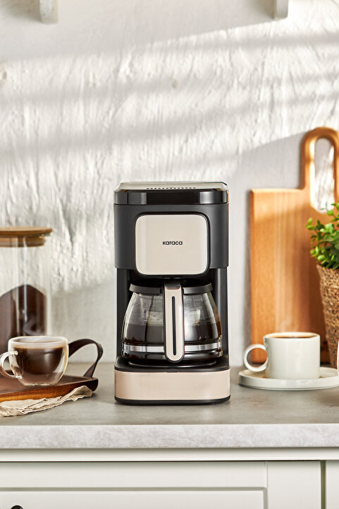 Karaca Just Coffee Aroma 2 In 1 Filtre Kahve Ve Çay Demleme Makinesi Bej