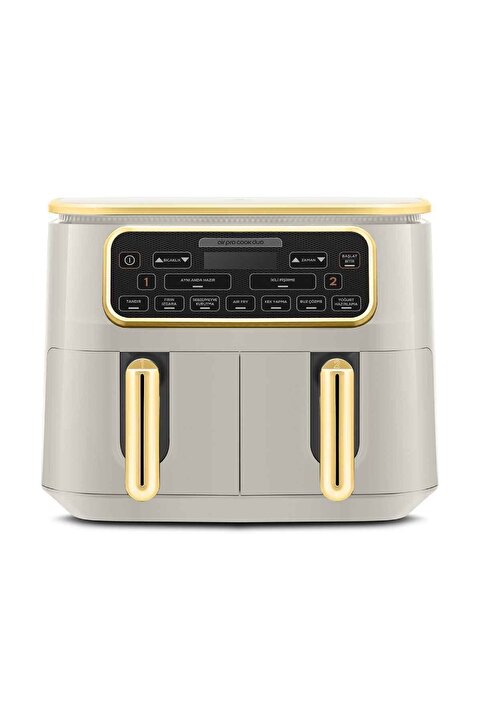 Karaca Air Pro Cook Duo Tandır XXXL 4+4 Litre Airfryer Stargold 8 Kişilik