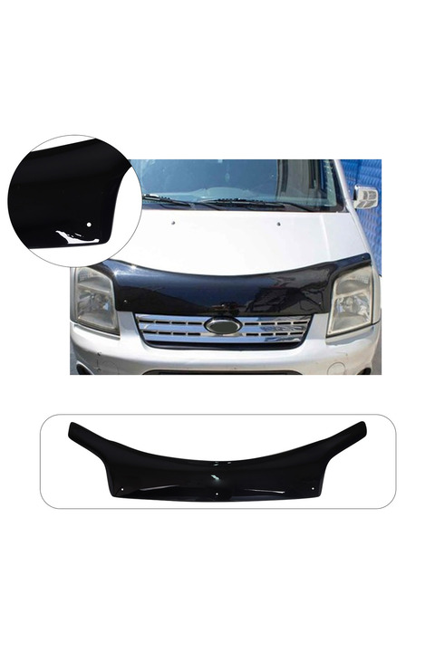 BRSPLAST Ford Connect Uyumlu 2003-2008 Abs Piano Black Kaput Rüzgarlığı