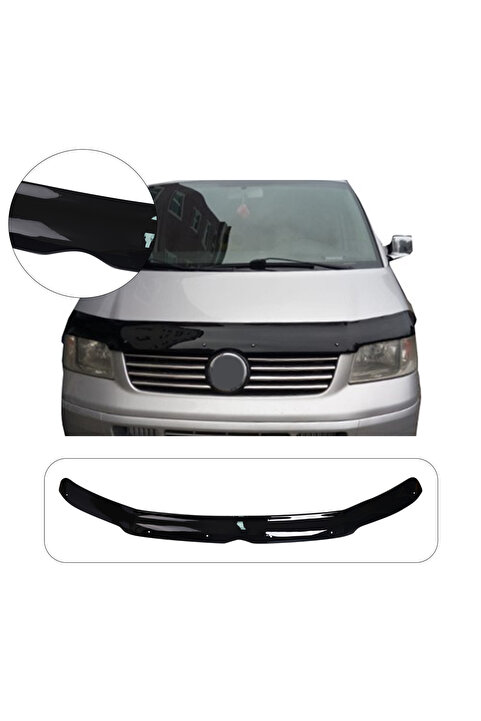 BRSPLAST Volkswagen Transporter T5 Uyumlu 2003-2010 Abs Piano Black Kaput Rüzgarlığı