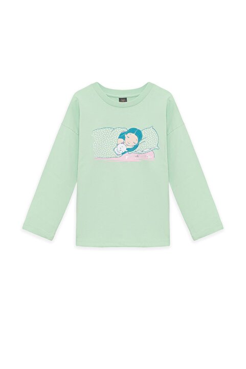 Tyess BG Store Kız Çocuk Desenli Pijama Takım