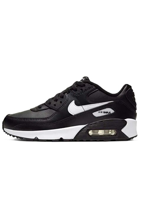 Nike Air Max 90 Leather Unisex Sneaker Hakiki Deri Günlük Ayakkabı Siyah