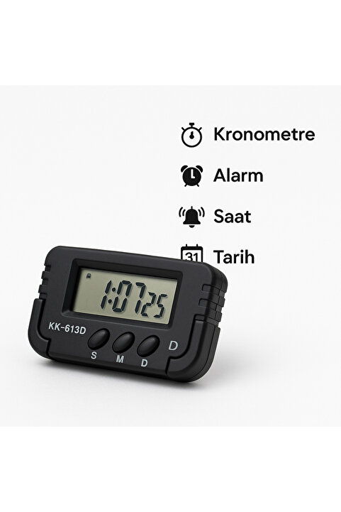 hediyeofisi Dijital Kronometreli Masa Saati – Pomodoro Öğrenci Saati, Alarm, Tarih ve Saat Fonksiyonlu