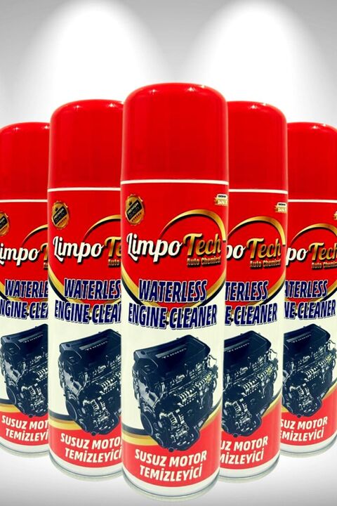 LİMPO TECH Susuz Motor Temizleyici Susuz Motor Temizleme Yıkama Spreyi 5 Adet