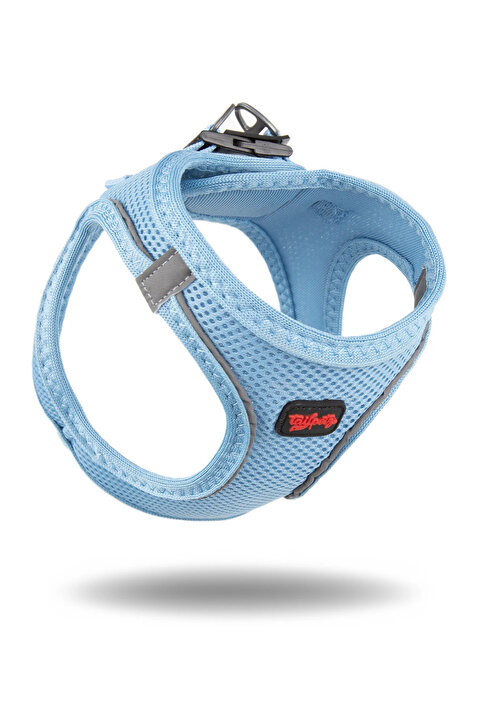 Tailpetz Air-Mesh Küçük ve Orta Irk Kedi Köpek Göğüs Tasması Yumuşak,Nefes Alabilir, Dayanıklı Mavi