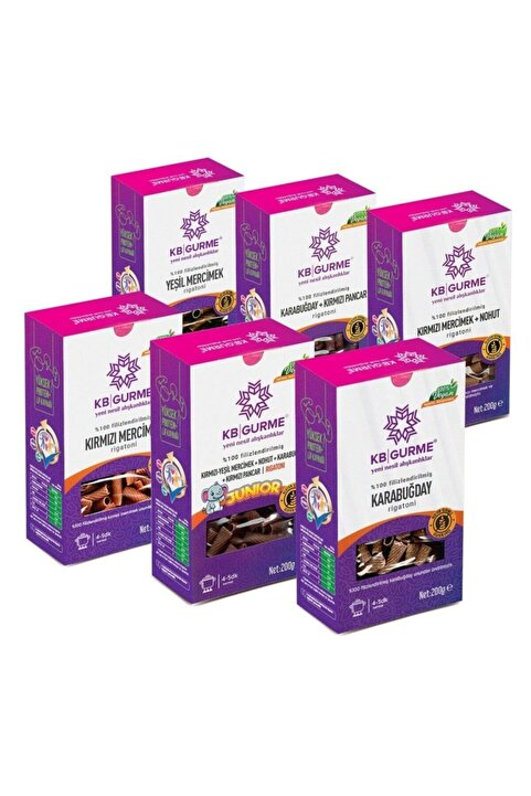 Kbgurme Aile Boyu Avantaj Paket Glutensiz Rigatoni Makarna 200 gr 6 Adet