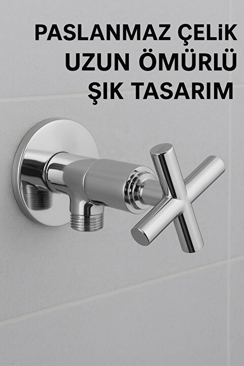 SUVİA Koç Taharet Musluğu Ara Musluk Krom Paslanmaz Hijyenik Banyo Musluğu