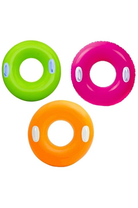 Intex Tutamaçlı Simit 76 Cm Yeşil / Pembe / Sarı