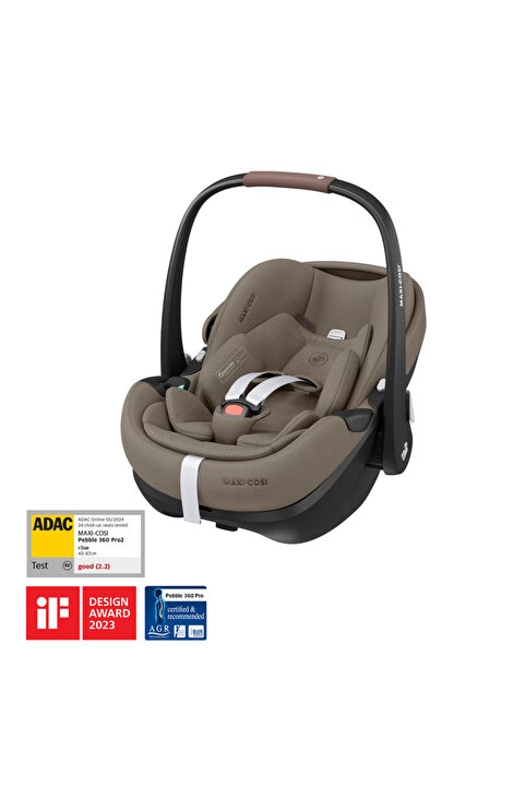 Maxi-Cosi Maxi-Cosi Pebble SlideTech Tam Yatabilen 0-13 Kg Ana Kucağı ve Oto Koltuğu Twillic Truffle