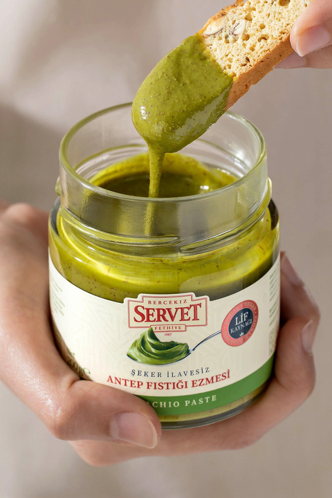 Servet Şeker Ilavesiz %100 Antep Fıstığı Ezmesi 200 gr