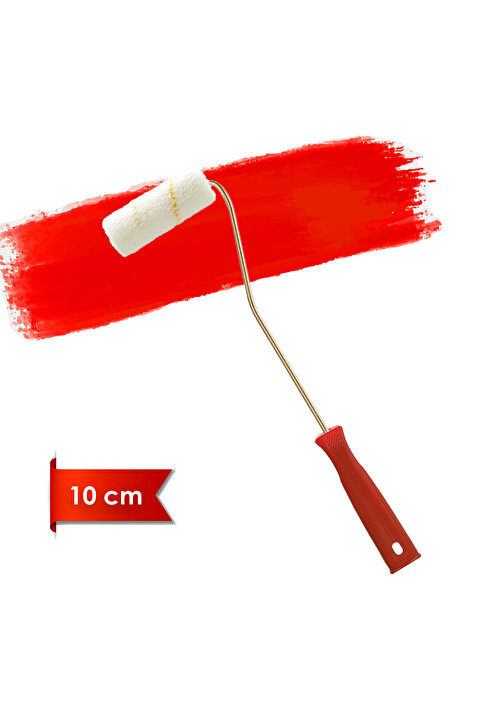 Dekor 1084 Eksport Parmak Saplı Boya Rulosu Saten Boyama Tadilat Rulosu 10 cm