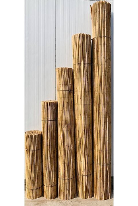 Genel Markalar Kamış Çit Bambu Hasır Yükseklik 2,00 Metre En 5,00 Metre Doğal Kamış Gölgelik 2x5 Metre