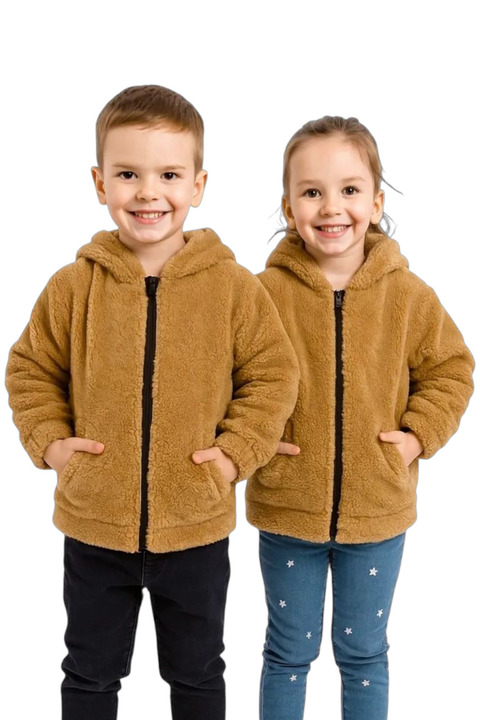 Sweet's Collection Unisex Genç Çocuk Welsoft Peluş Ceket