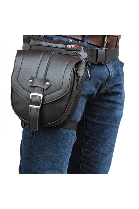 Forte Gt 70423 BACAK ÇANTASI SİYAH SUNİ DERİ CHOPPER