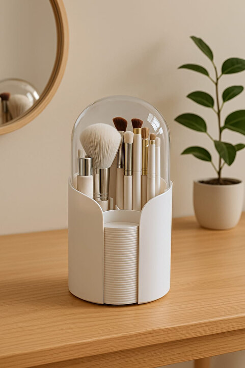 Higienox Olivia Brush Makyaj Fırçası ve Pamuk Düzenleyici Organizer