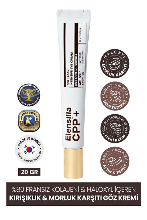 ELENSILIA %80 Fransız Kolajeni Ve Haloxyl Içeren Kırışıklık Karşıtı Göz Kremi 20gr