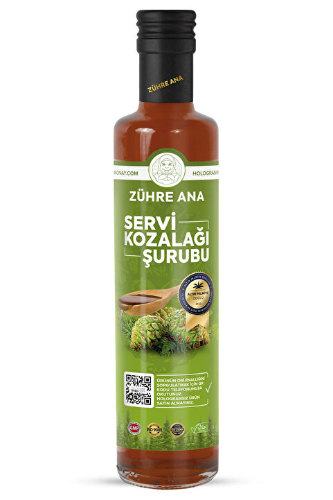 Zühre Ana Kozalak Şurubu Servi Kozalağı Ve Kara Mürver Içeren Şurup 500 ml