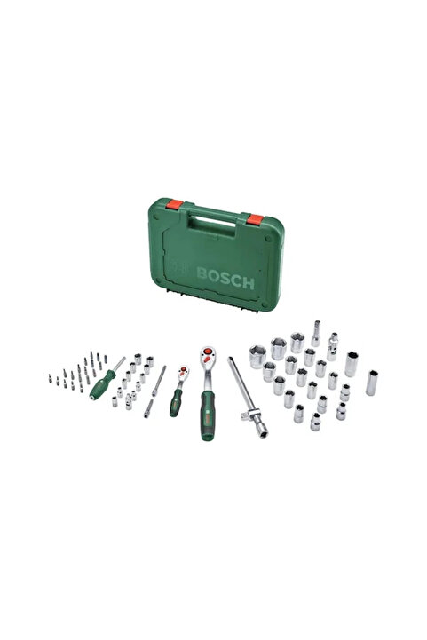 Bosch 1600A02Z9G 1/4'' Ve 1/2'' Cırcırlı Somun Sıkma Seti 56 Parça