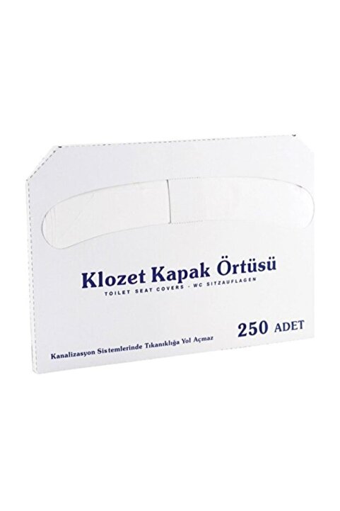 YT Temizlik Tek Kullanımlık Klozet Kapak Örtüsü Hijyenik 250li Wc Örtüsü