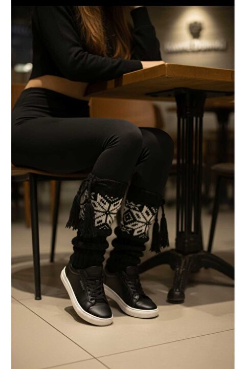 Cockatoo Pinterest Kar Desen Tozluk %100 Akrilik Triko Tozluk Çorap