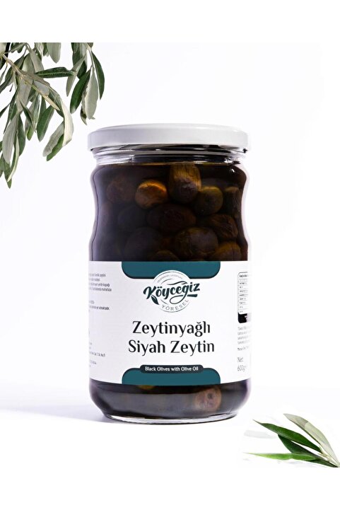 Köyceğiz Yöresel Kb Sofralık Gemlik Siyah Zeytin 600 G Cam Kavanoz