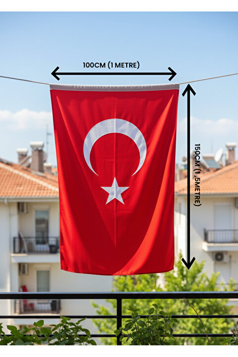 AKYILDIZ store Raşel Türk Bayrağı 100×150 cm – Kaliteli Üretim
