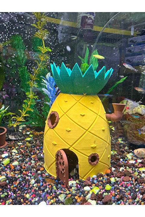 muyucraft Ananas Ev Akvaryum Dekor Balık Saklanma Alanı