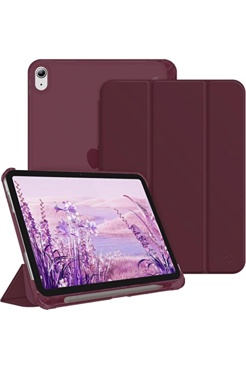 UnDePlus Apple iPad 11.Nesil A16 11inç/10.Nesil 10.9inç Kılıf Flip Cover Kalem Bölmeli PC Case