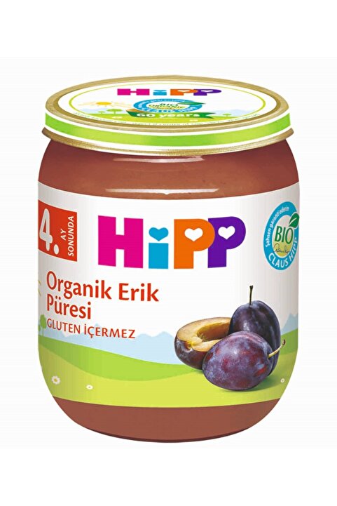 Hipp Organik Erikli Kavanoz Maması 125 gr 4 Ay