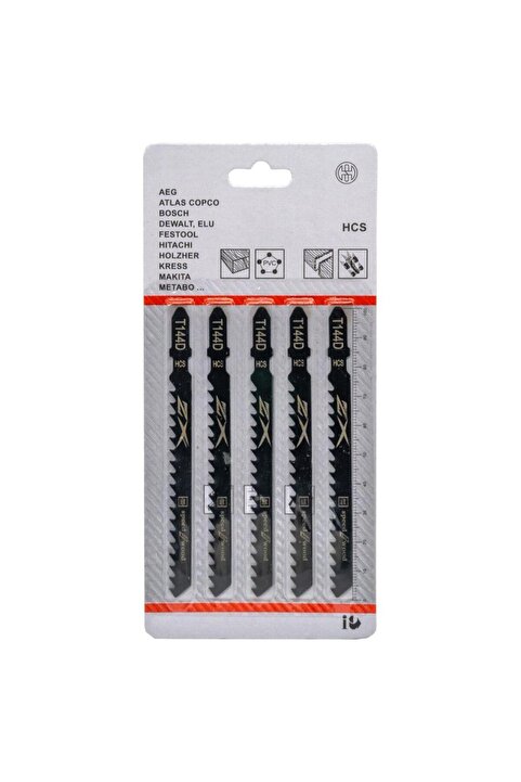 Titi 5544 T144D HCS Ahşap Hızlı Kesim Dekupaj Testeresi Bıçağı 5'li
