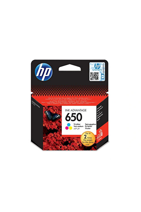 HP Cz102ae (650) Üç Renkli Mürekkep Kartuş Orjinal
