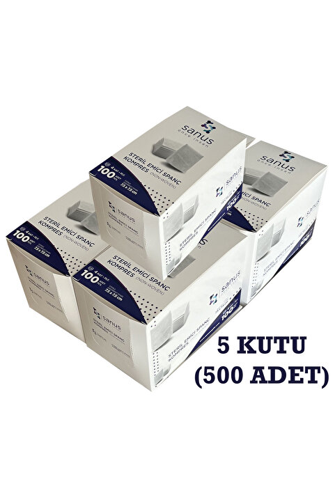 SANUS 100'lü Spanç 5 Paket 500 Adet