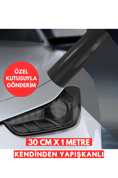AUTOFOLYO Açık Siyah Far Folyosu 30 Cm X 1 Metre Far Kaplama Filmi