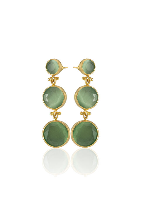 Design by Kadir Kadir Jewellery 22 Ayar Altın Kaplama Vintage Küpe -El İşçiliği Ve Hipoalerjenik Küpe
