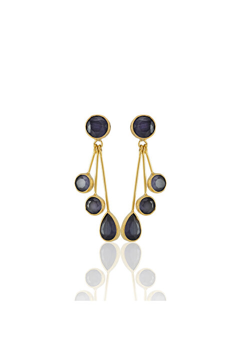 Design by Kadir Kadir Jewellery22 Ayar Altın Kaplama Vintage Küpe -El İşçiliği Ve Hipoalerjenik Küpe
