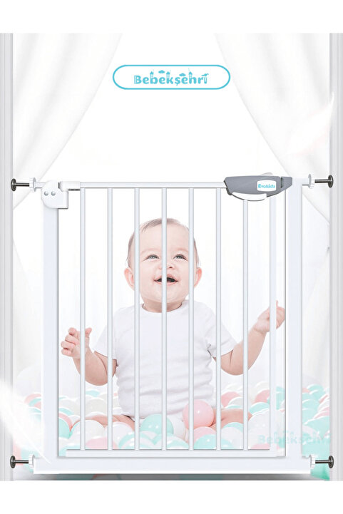 Evokids Çift Kilitli Çocuk Güvenlik Kapısı 75–84cm Arası Genişlik İçin Kullanım
