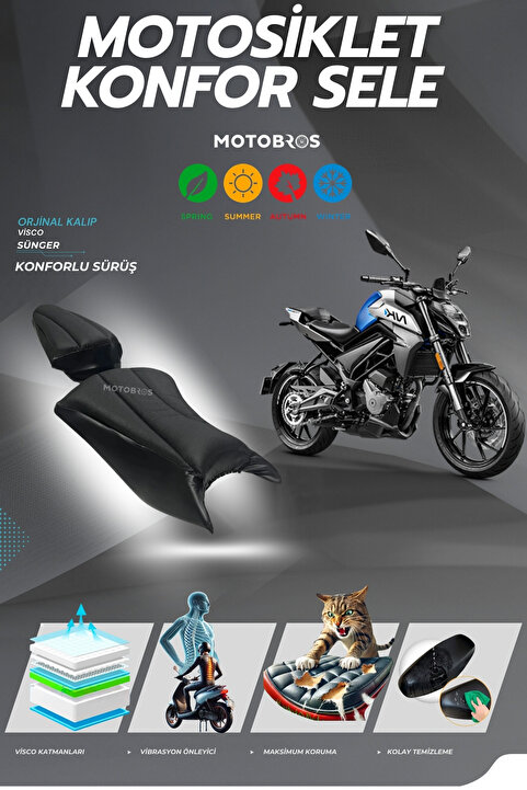 Motobros Cfmoto Nk 250 - 150 Konfor Sele Kılıfı