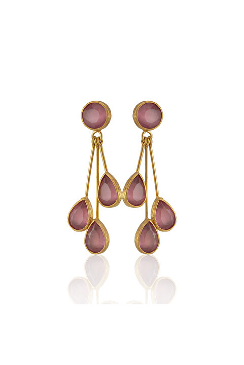 Design by Kadir Kadir Jewellery 22 Ayar Altın Kaplama Vintage Küpe -El İşçiliği Ve Hipoalerjenik Küpe