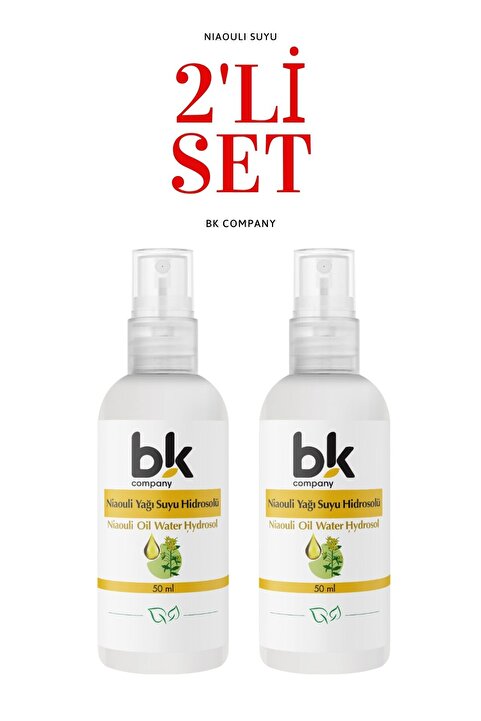 BK COMPANY 2'li Niaouli Yağı Suyu Set Genital Giderici Ve Koku Önleyici İntim Bakım Sprey 50 ml