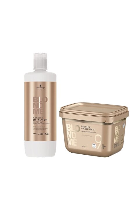 Schwarzkopf Blondme Premium Lift 9+ Toz Saç Açıcı ve 30 Volum Oksidan