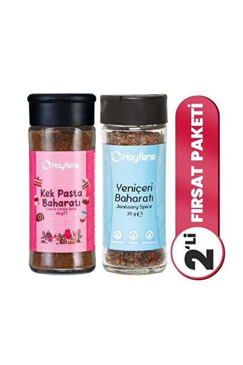 Hayfene Kek Pasta Baharatı ve Yeniçeri Baharatı 2'li Baharat Seti