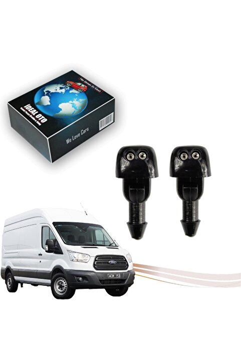 İDEAL OTOMOTİV Ford Transit 2015-2020 Ön Cam Su Fıskiye Memesi Takım - OEM: 8610B17666BB