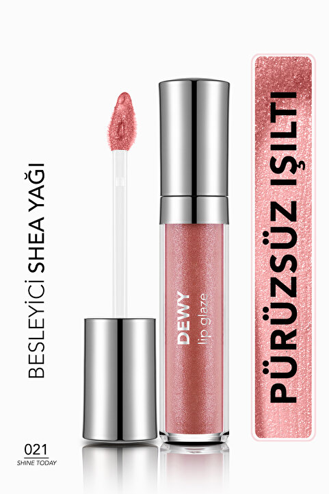 Flormar Besleyici Dudak Parlatıcısı - Dewy Lip Glaze - 021 Shine Today-8682536069380