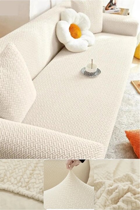 ARİFE HOME koltuk örtüsü tuğla desen koltuk kılıfı esnek yıkanabilir 3 kişilik bir adet sofa cover