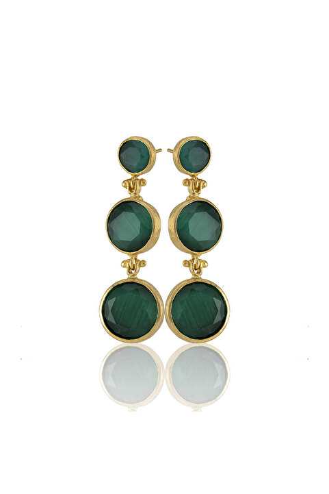 Design by Kadir Kadir Jewellery 22 Ayar Altın Kaplama Vintage Küpe -El İşçiliği Ve Hipoalerjenik Küpe