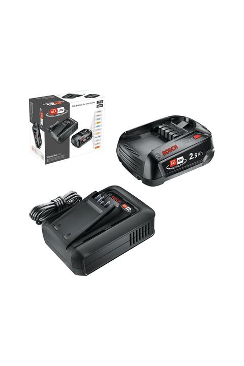 Bosch Akü Başlangıç Seti 1x2,5 Amper Akü Ve Şarj Aleti 18 Volt (YEŞİL SERİ) 1600a031t4