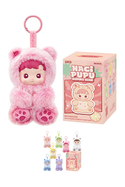 Tilda BSC. & Home Haci Pupu Kedi Pati Sürpriz Peluş Haci Pupu Gummy Bear Labubu Yeni Seri Tatlı Peluş Oyuncak