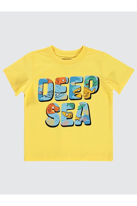 Civil Boys Deep Sea Baskılı 2-5 Yaş Tişört - Sarı