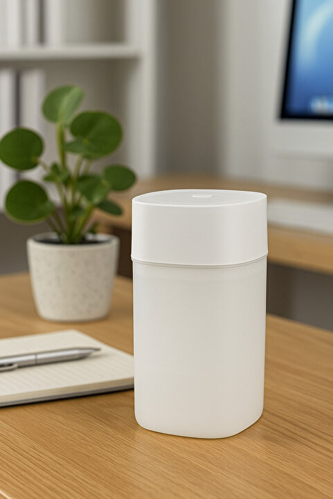 Nordhaus 400 ml Şeffaf Gece Lambalı Renkli Işık Ultrasonik Hava Nemlendirici Aroma Difüzörü TP-1037