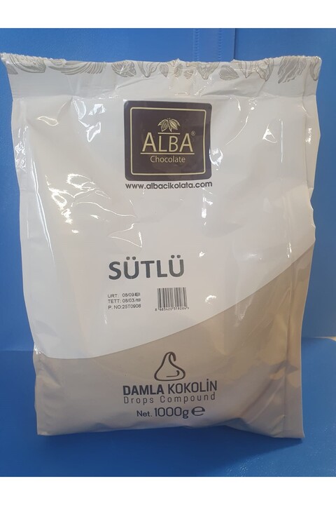 Alba Damla Çikolata SÜTLÜ Kokolin 1000 Gr